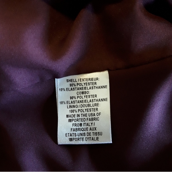 Milly NWOT Morgan Purple V-neck Bell Sleeve Dress - Picture 4 of 5